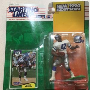 Starting lineup Seattle Seahawks Chris Warren 1994 never opened. As is.